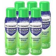 Microban 24 Hr Sanitizing Spray Disinfectant Home Or Work Fresh Scent