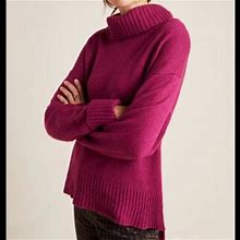 Anthropologie Sweaters | Anthropologie Blair Turtleneck Sweater, Violet, M | Color: Purple | Size: M