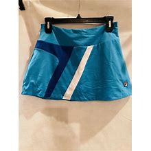 Fila Women Tennis Skirt/Skort S Turquoise/Blue/White