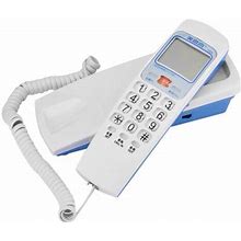 Walfront Red/Silver/Blue Fsk/Dtmf Caller Id Telephone Corded Phone Desk Put Landline Fashion Extension Telephone For Hom Telephone Landline Caller Id