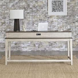 Ivy Hollow Weathered Linen Living Room Table - Console Bar