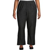 Alfred Dunner Classics Womens Plus Straight Pull-On Pants | Black | Plus 22W | Pants Pull-On Pants