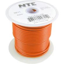 Nte Electronics Wh24-03-1000 Hook Up Wire 300V 24 Gauge Stranded 1000' Orange