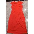 Chicme Women's Short Sleeve Rhinestone Tassel Design Bodycon Dress Red