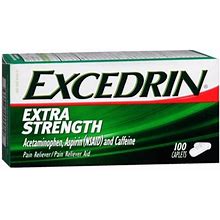 Excedrin Extra Strength Caplets, 100 Ea (Pack Of 3)