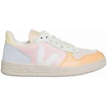 Veja V-10 Lace-Up Sneakers - Pink - Low-Top Sneakers Size EU36