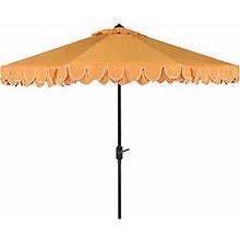 Safavieh Elegant Valance 9' Umbrella, Size None, Yellow/White