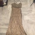 Adrianna Papell Dresses | Adrianna Papell Beaded Gown | Color: Brown/Tan | Size: 10P