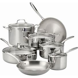 Tramontina Stainless Steel (18/10) 12 Pc Cookware Set Stainless Steel In Gray | 12 W In | Wayfair 89Cddbe7779d7b8b3bf0deee7b600c45