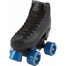 Riedell Skates - RW Wave - Kids Quad Roller Skates Indoor/Outdoor Black 10 Youth