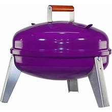 Meco Americana 21" Wherever Portable Charcoal/Electric Grill - By - 2130.4.241 Purple Painted Steel New