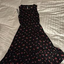 Talbots Dresses | Polyester, Sleeveless Dress | Color: Black/Red | Size: 6