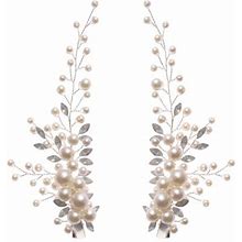 Kfykfyk Rhinestone Pearl Hair Clip Headband Bridal Accessories Women Crystal Headband Wedding Barrettes Hair Jewelry Gift
