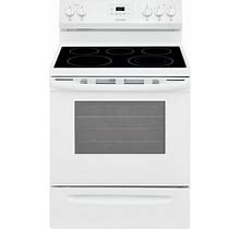 Frigidaire 30-In Smooth Surface 5 Elements 5.3-Cu Ft Freestanding Electric Range (White) | FCRE3052AW