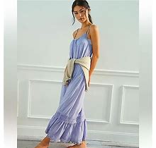Anthropologie Dresses | Daily Practice By Anthropologie Arlene Maxi Dress In Heathered Lilac. Size Small | Color: Blue/Purple | Size: S
