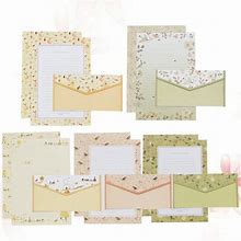 Green/Yellow Sets/45Pcs School Stationary Letter Paper Writing With Envelopes Stationery Size 5