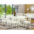 9Pc Vancouver Dining Room Set Oval Table + 8 Groton Dining Chairs In