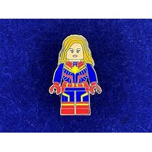 Lego Captain Marvel Avengers Disney Fantasy Pin (Red/Blue Suit)