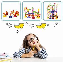 Beebeerun Marble Run Set 105 Pcs Construction Building Blocks Toys Game For 4 5 6 7 Year Old Boys Girls Kids