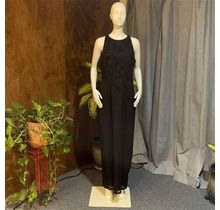 J Kara Dresses | Elegant Black Dress With Beaded Detailing | Color: Black | Size: 10
