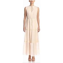Free People Dresses | -Ivory Tiered Maxi Dress | Color: Cream/Tan | Size: M