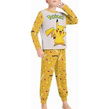 EFDSXFB Pajama Set Cotton Pajamas Fashion Long Sleeve Shirt Pajama Pants Cute Sleepwear 2 Piece Outfits