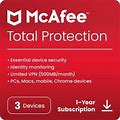 Mcafee® Total Protection Antivirus & Internet Security Software For 3 Devices (Windows®/Mac®/Android/Ios/Chromeos), - MTP21EDL3RFLD