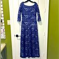 Tadashi Shoji Dresses | Tadashi Shoji Royal Blue Maxi Special Occassion Evening Gown | Color: Blue | Size: 14