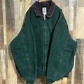 Carhartt Men's Active Jacket Duck Moss Green Old Clothes Outerwear