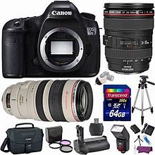 Canon EOS 5DS R 50.6 MP Digital SLR Camera W/ EF 24-105mm F/4L IS USM Lens + EF 100-400mm F/4.5-5.6L IS USM Lens Premium Bundle