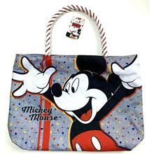Disney Tote Mickey Mouse Rope Handle Tote Bag Purse