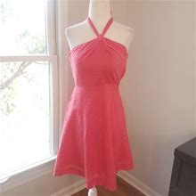 J. Crew Dresses | J. Crew Coral/Pink Halter Dress | Color: Pink | Size: 0P