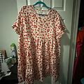 Shein Dresses | Nwot Fun Leopard Print Dress | Color: Orange/Pink | Size: 2X