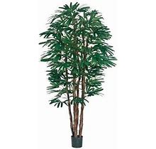 Silk Plants Direct Rhapis Palm Tree - Green Two Tone - Pack Of 2, Artificial Plants
