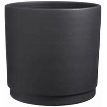 Allmodern Winthrop Ceramic Pot Planter Ceramic In Black | 14.5 H X 15 W X 15 D In | Wayfair 7A06635e281956ac78a0d00c88cc57f7