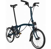 Brompton C Line Explore 6-Speed Foldable Bike, Men's, Ocean Blue