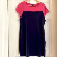 Talbots Dresses | Talbots Short Sleeve Dress | Color: Blue/Pink | Size: Lp