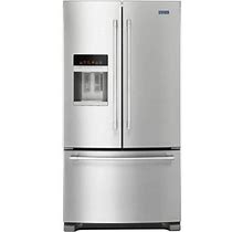 Maytag Mfi2570fez 36 Wide 25 Cu. Ft. French Door Refrigerator - Stainless Steel