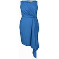 Mayes Nyc - Women's Plus Size Adele Sheath Dress - Mykonos Blue