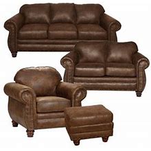 American Furniture Classics Sedona 4-Piece Microfiber Sofa Set In Brown