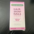 Nature's Bounty Hair Skin & Nails With Biotin 3000 Mcg Coated Caplets 60 Count