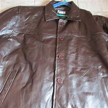Excellent Men's Haband Duke Leather Jacket Size 4XL. Patchwork Stitch Design