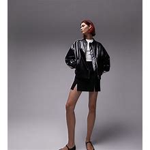 TOPSHOP TALL Tailored Pelmet Mini Skirt In Black