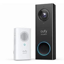 Eufy Security, Wi-Fi Video Doorbell, 1080P-Grade Resolution, No Monthly Fee, Secure Local Storage, Human Detection, 2-Way Audio, Free Wireless