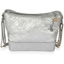 CHANEL Pre-Owned - Diamond-Quilted Shoulder Bag - Women - CALFSKIN - One Size - Silver