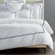 Ladder Stitch Bedding - White, White Duvet Cover, Queen White Duvet Cover - Frontgate Resort Collection™