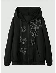 Image result for Black Zip Up Hoodie for Girls