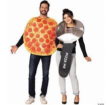 Pepperoni Pizza & Cutter Adult Couples Costume Food Tunics Halloween