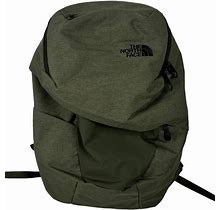 The North Face Womens Aurora Backpack Green Polyester Zip Pockets Nf0a3ky8 EUC