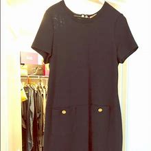 Tory Burch Dresses | Tory Burch Knee Length Knit Dress | Color: Black | Size: 10